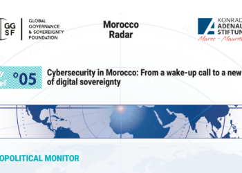 Cover of GGSF Policy Brief N°05 on cybersecurity in Morocco — Morocco Radar: Cybersecurity in Morocco: From a Wake-Up Call to a New Era of Digital Sovereignty