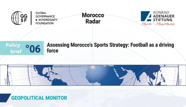 Cover of GGSF Policy Brief N°06 on Morocco sports strategy — Morocco Radar: Assessing Morocco's Sports Strategy: Football as a Driving Force