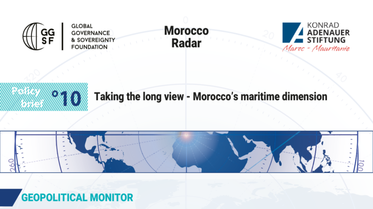 Cover of GGSF Policy Brief N°10 on Morocco maritime strategy — Morocco Radar: Taking the Long View: Morocco's Maritime Dimension